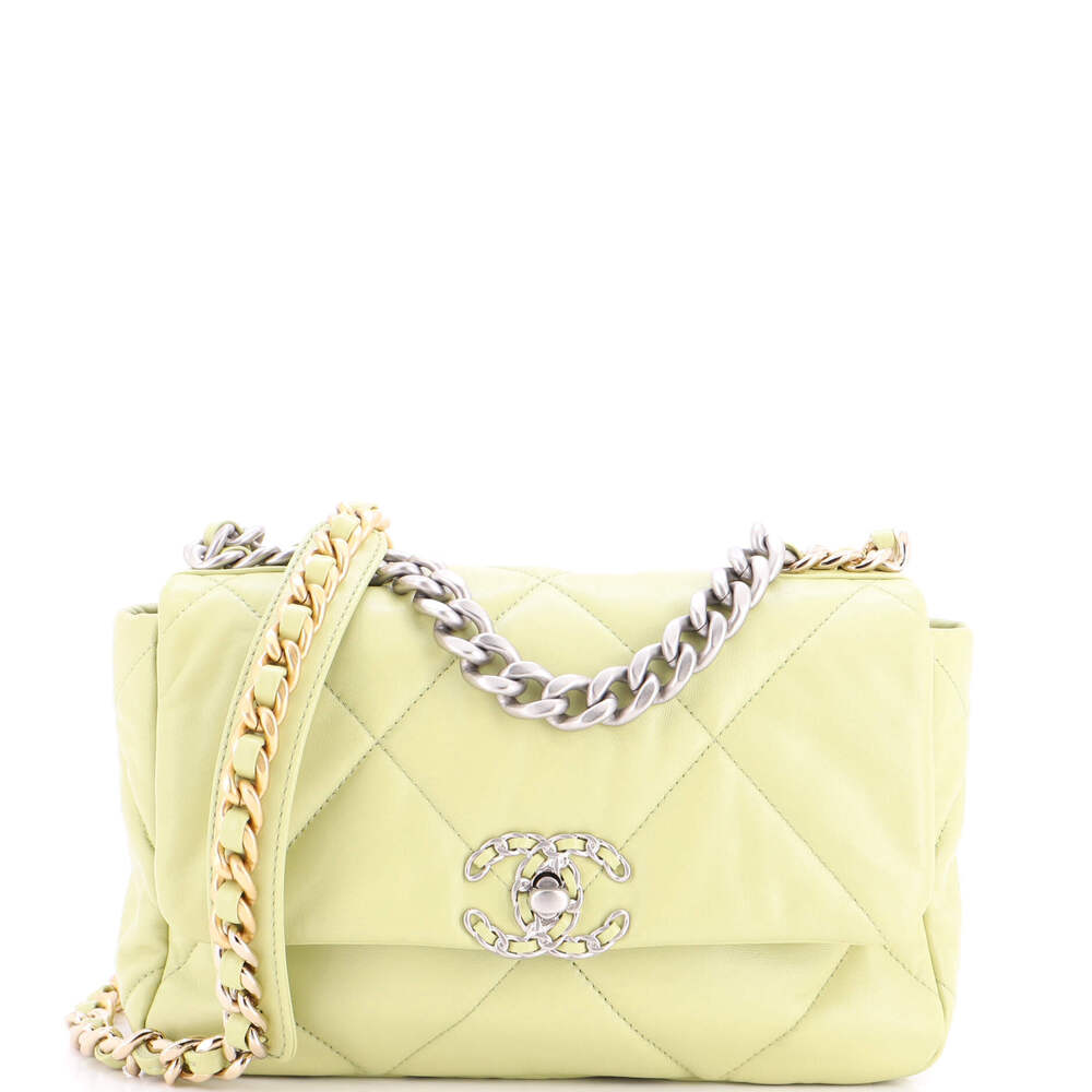 Chanel Medium 19 Flap Bag Quilted Leather